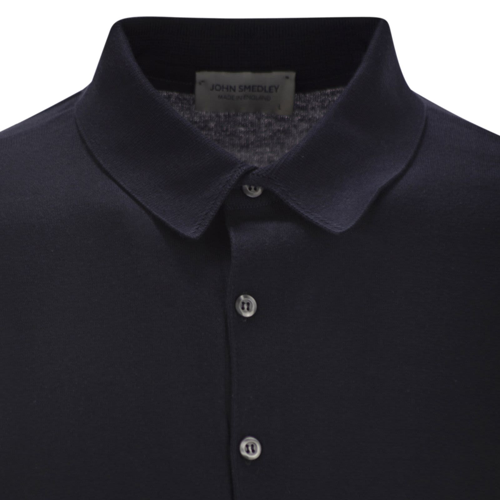 [JOHN SMEDLEY] T-shirts Long Sleeve SS26 BRADWELL NAVY