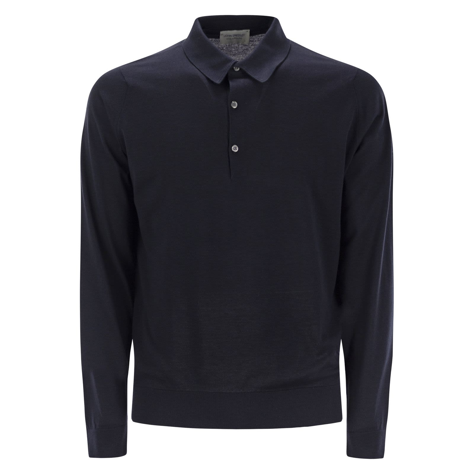 [JOHN SMEDLEY] T-shirts Long Sleeve SS26 BRADWELL NAVY
