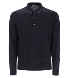 [JOHN SMEDLEY] T-shirts Long Sleeve SS26 BRADWELL NAVY