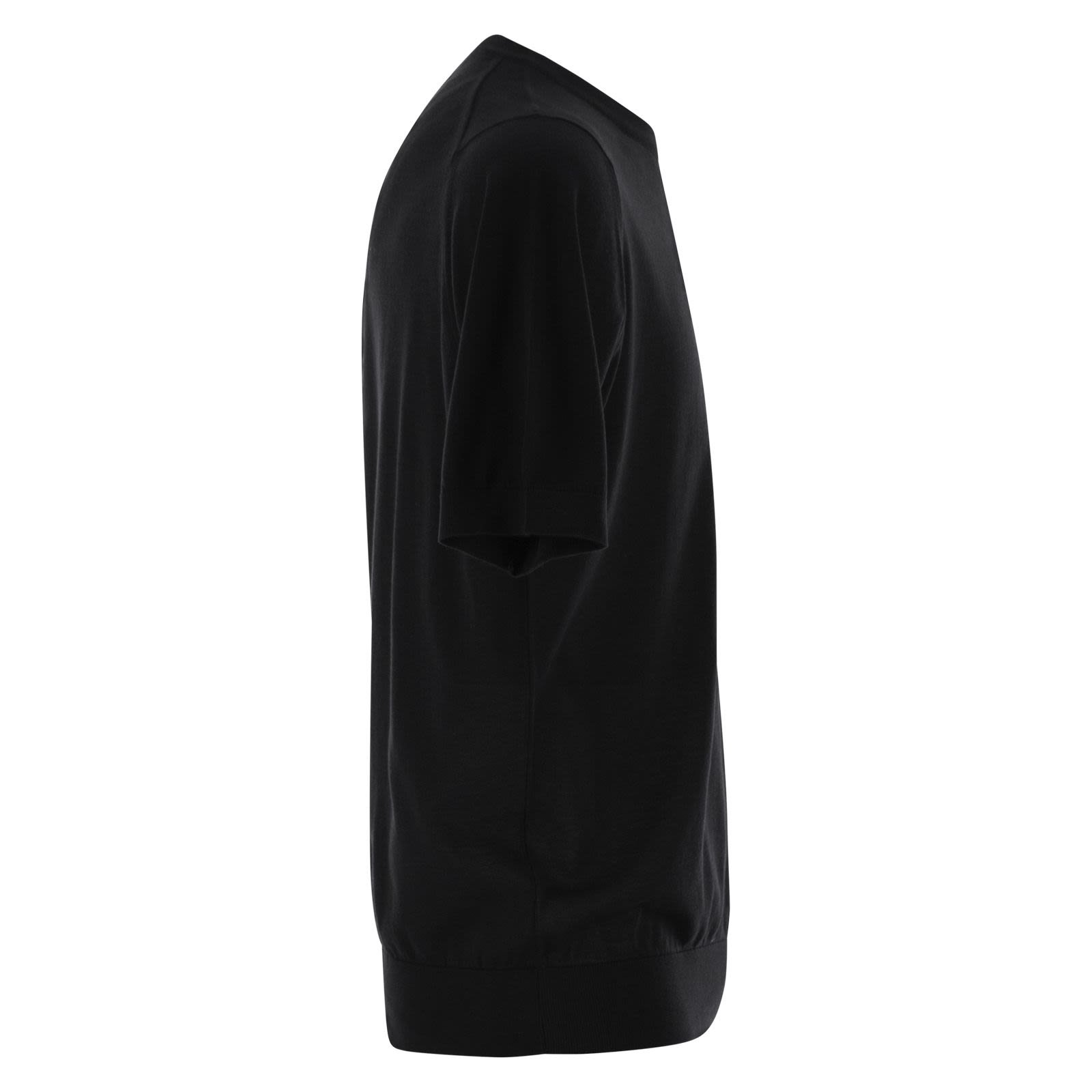 [JOHN SMEDLEY] T-shirts Short Sleeve SS26 KEMPTON BLACK