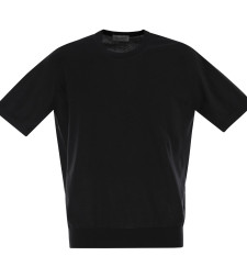 [JOHN SMEDLEY] T-shirts Short Sleeve SS26 KEMPTON BLACK
