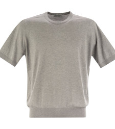 [JOHN SMEDLEY] T-shirts Short Sleeve SS26 KEMPTON SILVER