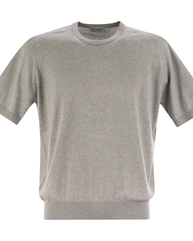 [JOHN SMEDLEY] T-shirts Short Sleeve SS26 KEMPTON SILVER