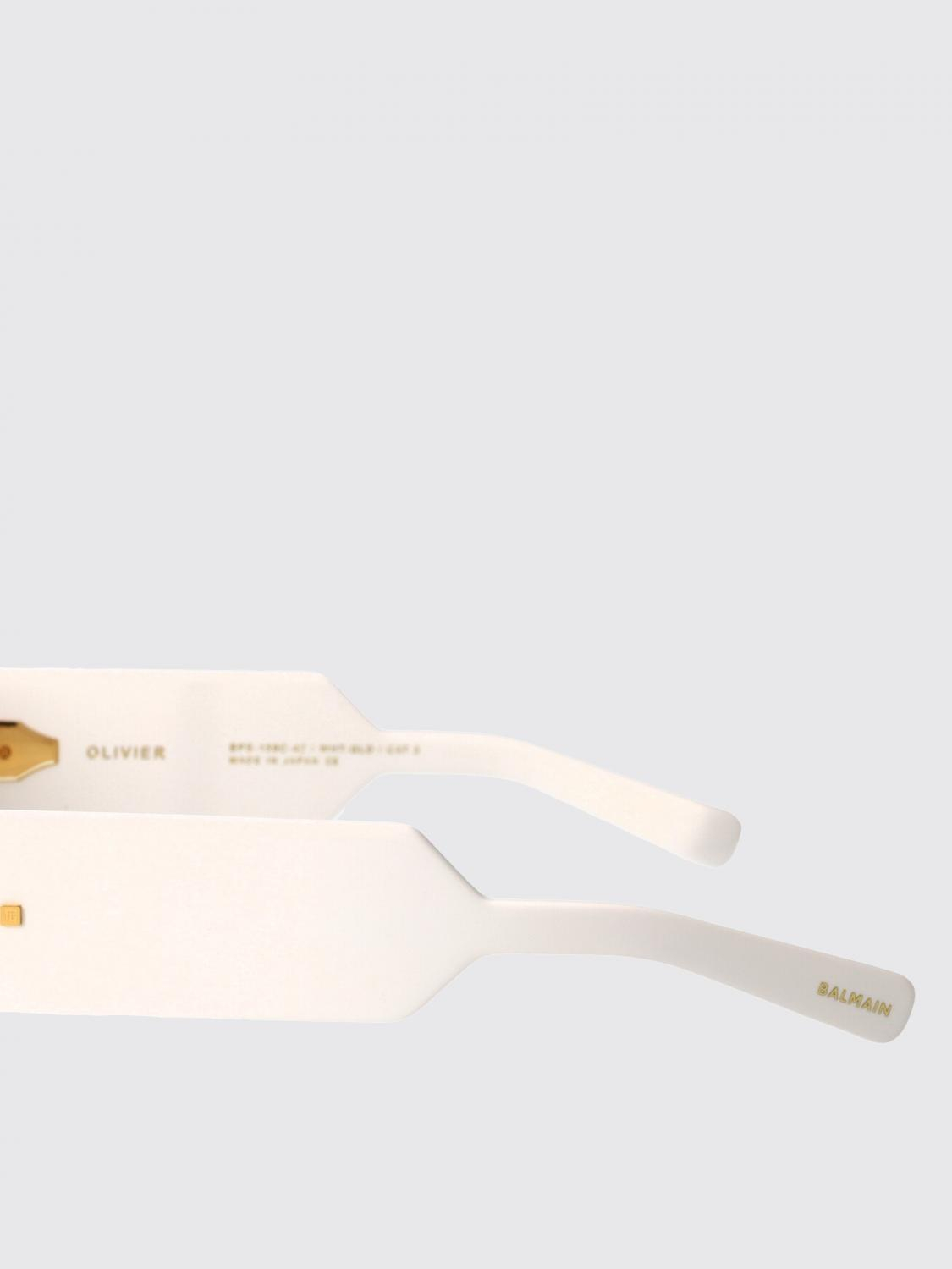 [Balmain] Sunglasses FW25 BPS159C42 WHT-GLD