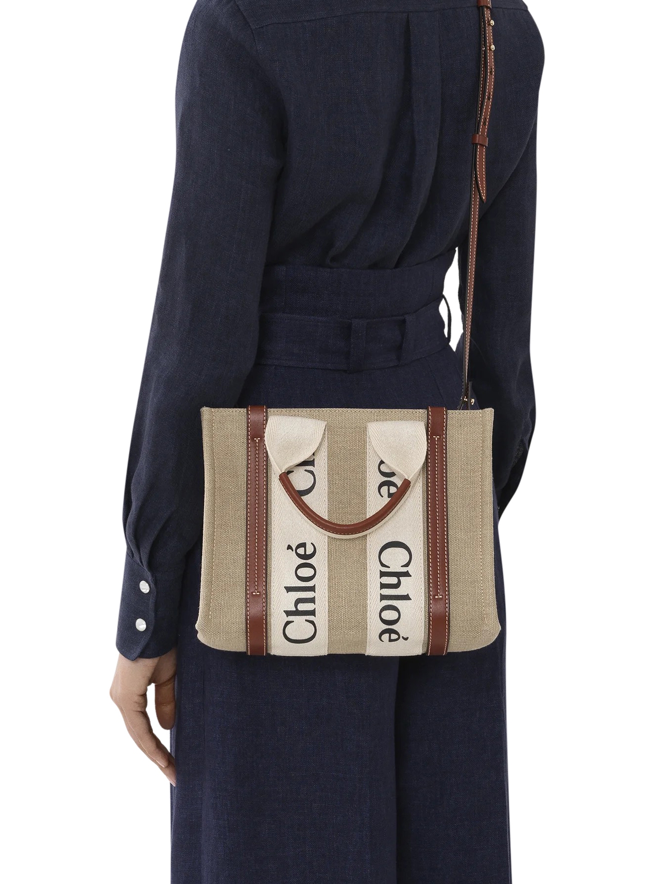 [Chloe] Tote bag SS26 CHC22AS397I2690U WHITE BROWN 1