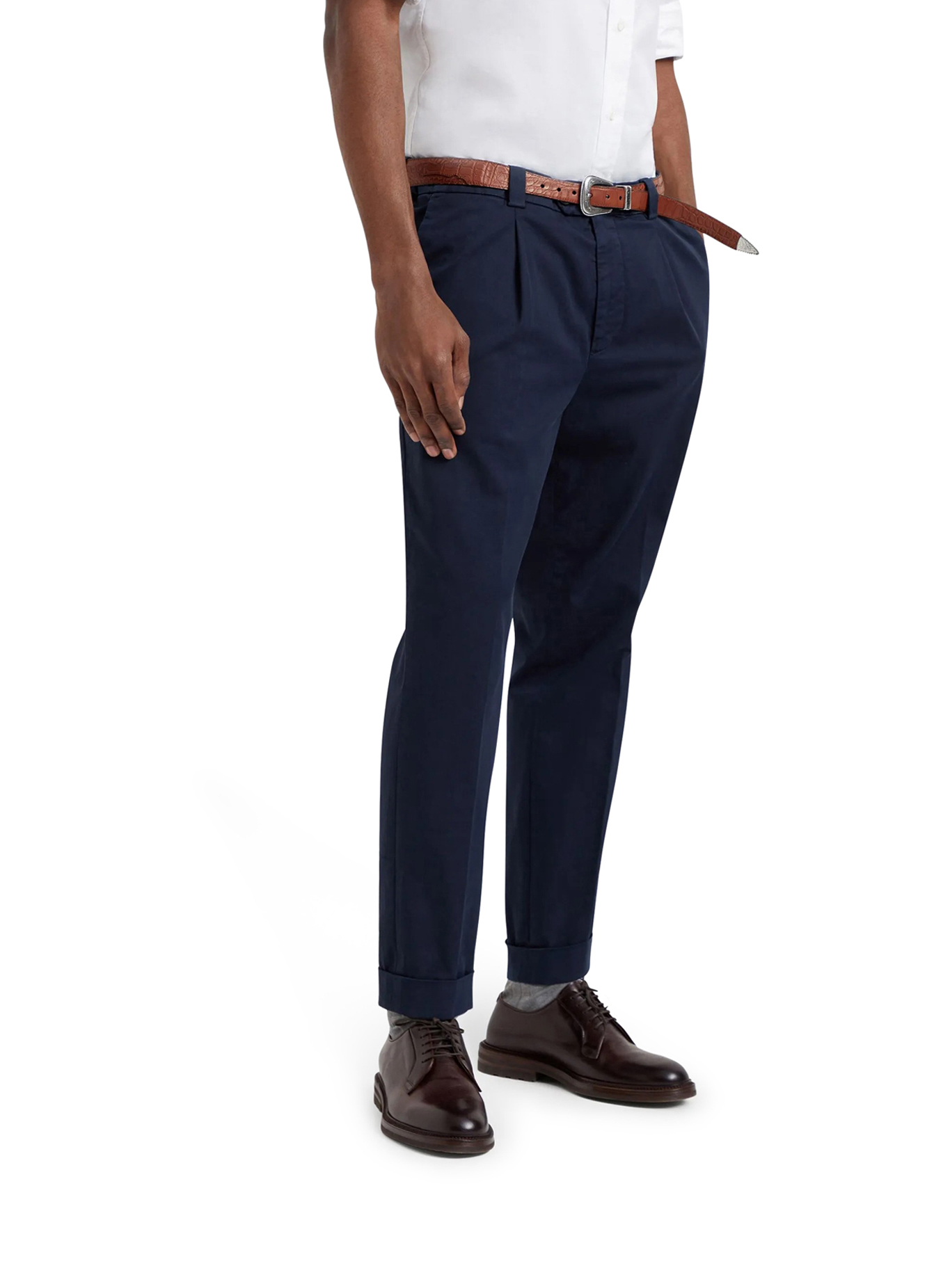 [Brunello Cucinelli] Trousers SS26 M289LE1450C2517 NAVY