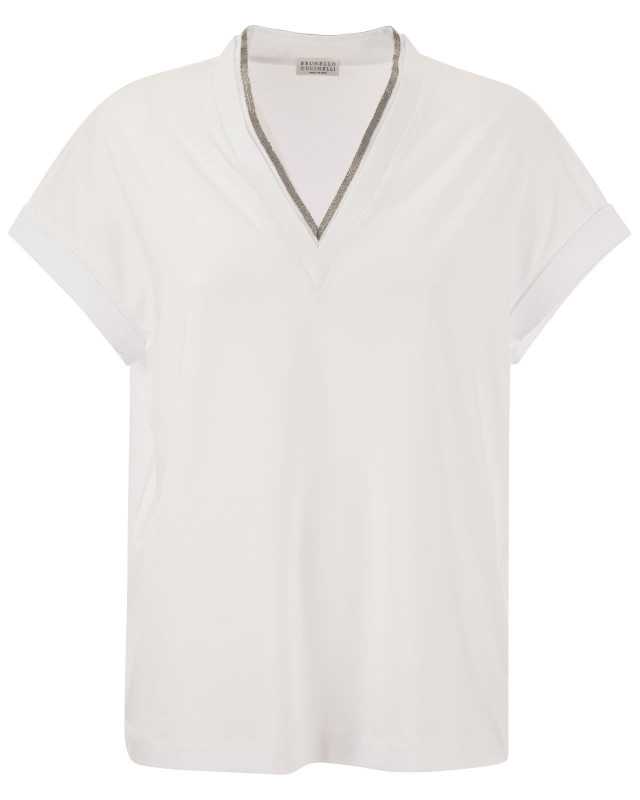 [Brunello Cucinelli] T-shirts Short Sleeve CO M0T18BD222 C159