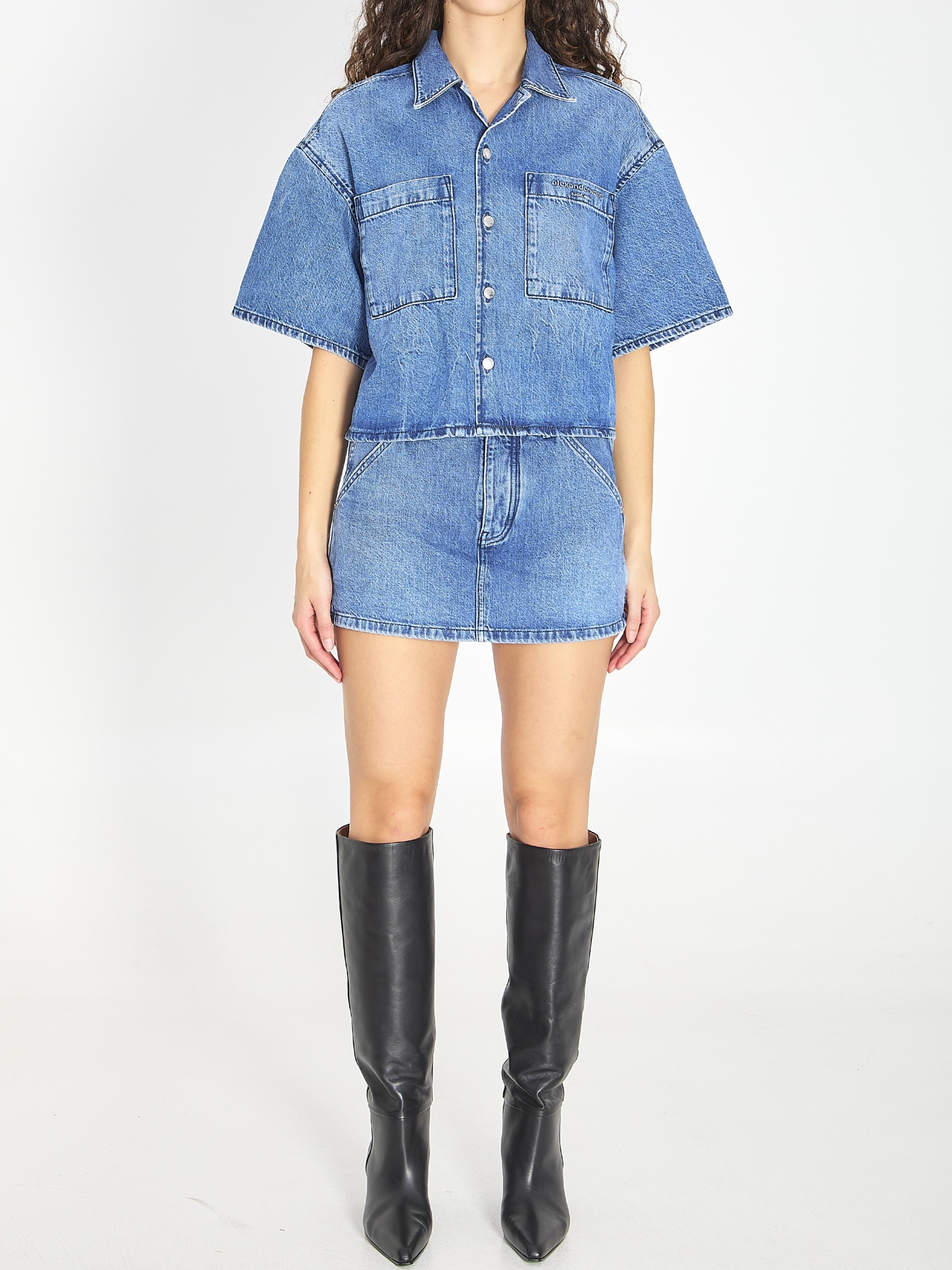 [ALEXANDER WANG] Shirts Short Sleeve SS26 4DC1261938__400C
