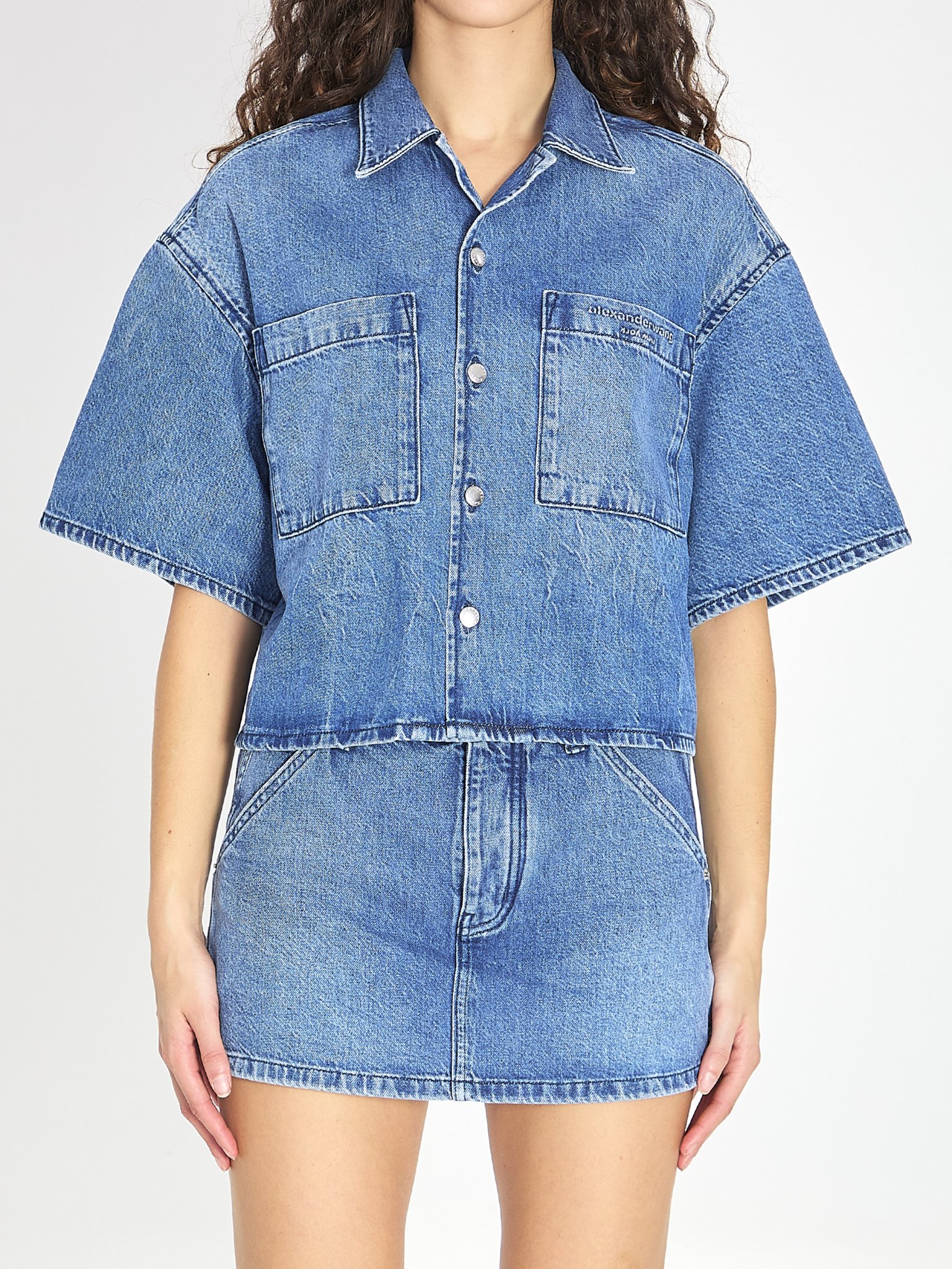 [ALEXANDER WANG] Shirts Short Sleeve SS26 4DC1261938__400C