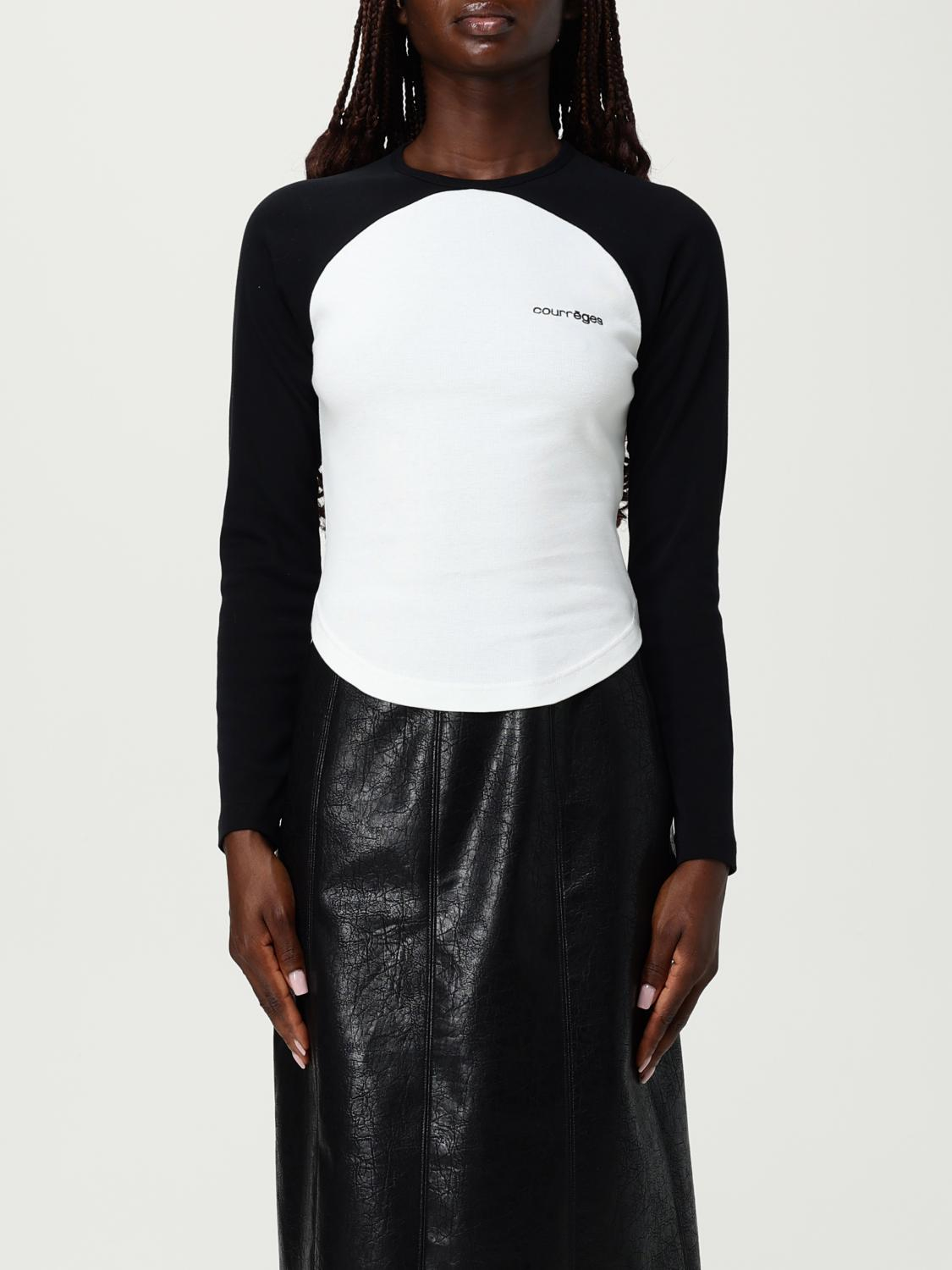 [Courreges] T-shirts Long Sleeve FW25 325JTS228JS0203 0098
