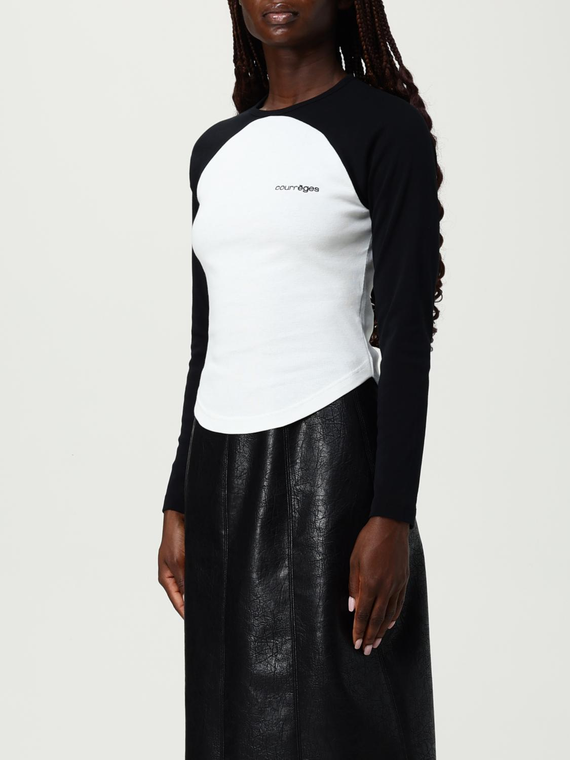 [Courreges] T-shirts Long Sleeve FW25 325JTS228JS0203 0098