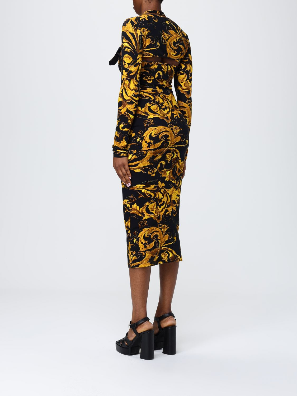 [VERSACE JEANS COUTURE] Long sleeve dress FW25 79HAO972JS518 G89