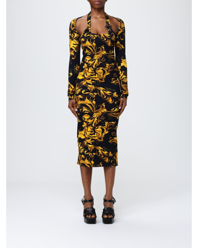 [VERSACE JEANS COUTURE] Long sleeve dress FW25 79HAO972JS518 G89