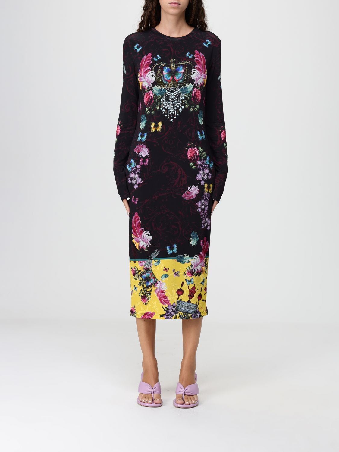 [VERSACE JEANS COUTURE] Long sleeve dress FW25 79HAO9P0JS491 U39