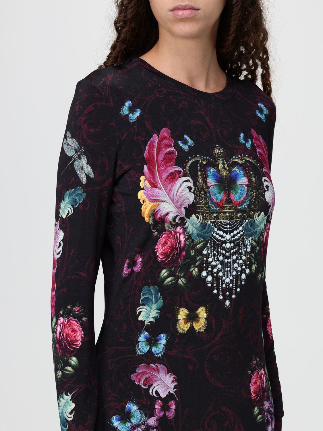 [VERSACE JEANS COUTURE] Long sleeve dress FW25 79HAO9P0JS491 U39