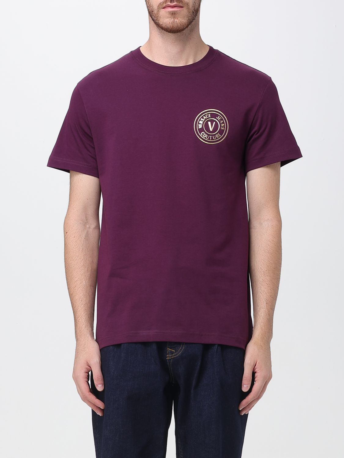 [VERSACE JEANS COUTURE] T-shirts Short Sleeve FW25 79GAHT00CJ00T G31