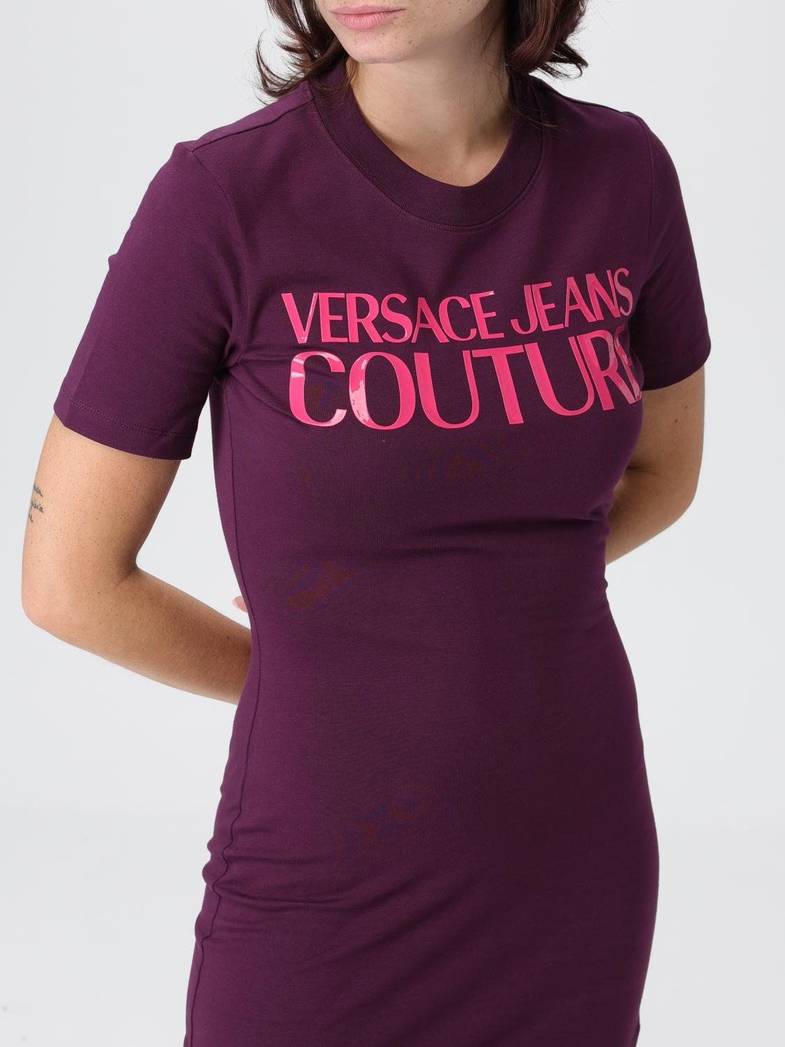 [VERSACE JEANS COUTURE] Short sleeve dress FW25 79HAOE05CJ02E 317