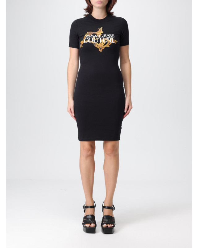 [VERSACE JEANS COUTURE] Short sleeve dress FW25 79HAOE06CJ02E G89