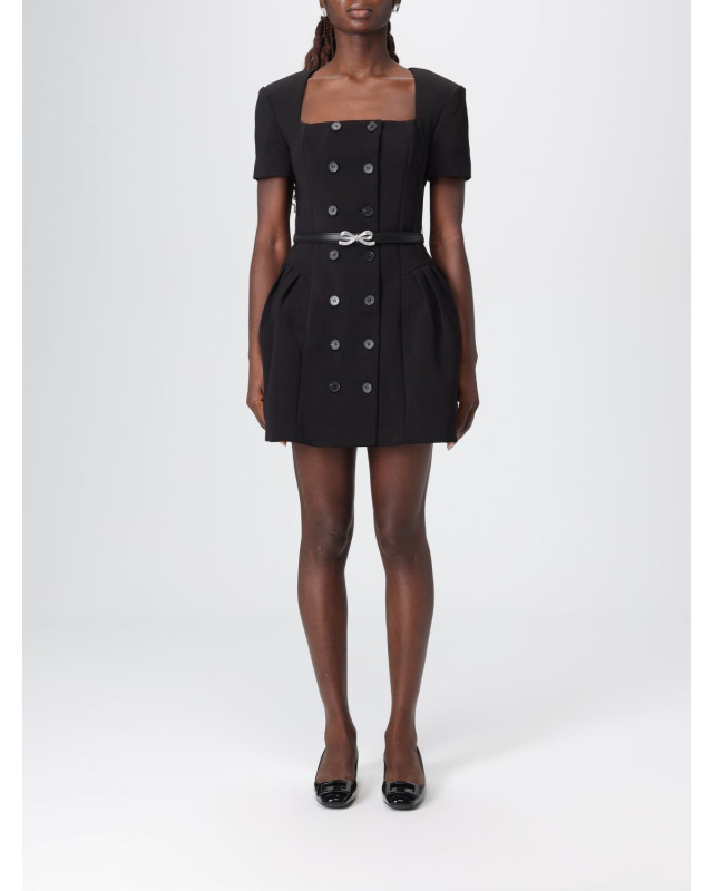 [Self-portrait] Short sleeve dress FW25 AW25082SB BLACK