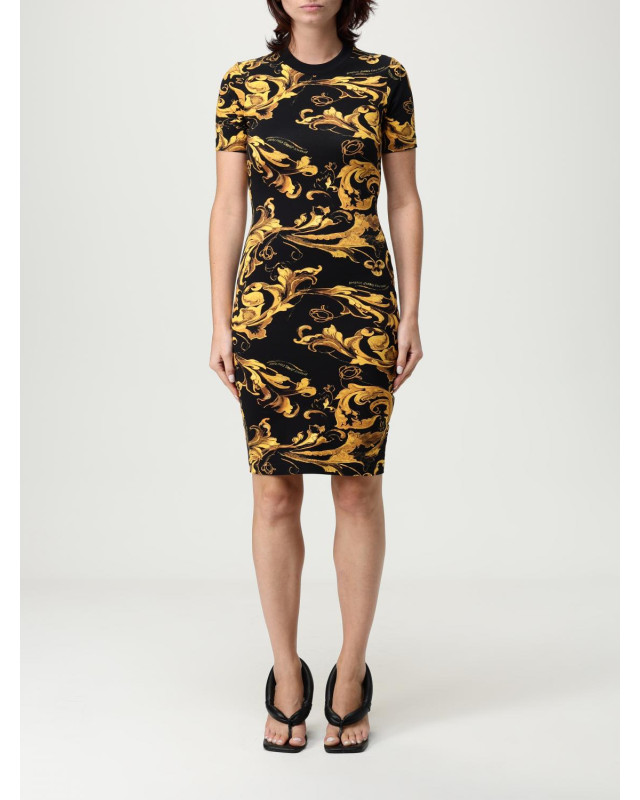 [VERSACE JEANS COUTURE] Short sleeve dress FW25 79HAO939JS504 G89