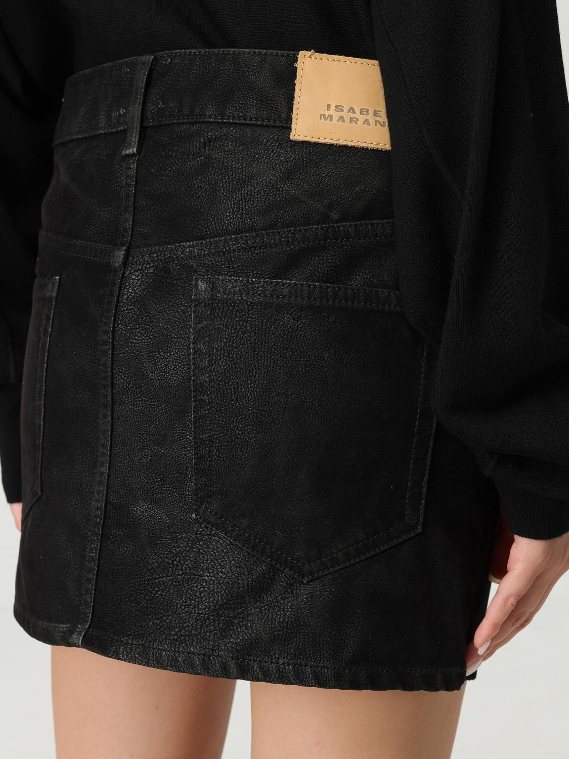 [Isabel Marant Etoile] Mini skirt FW25 JU0363FAC3B01E 01BK