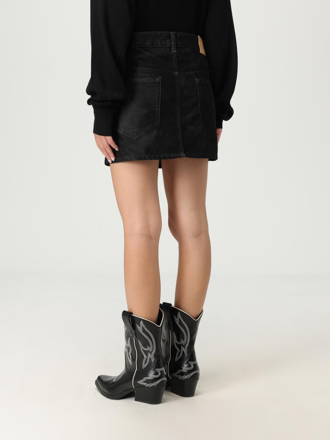 [Isabel Marant Etoile] Mini skirt FW25 JU0363FAC3B01E 01BK