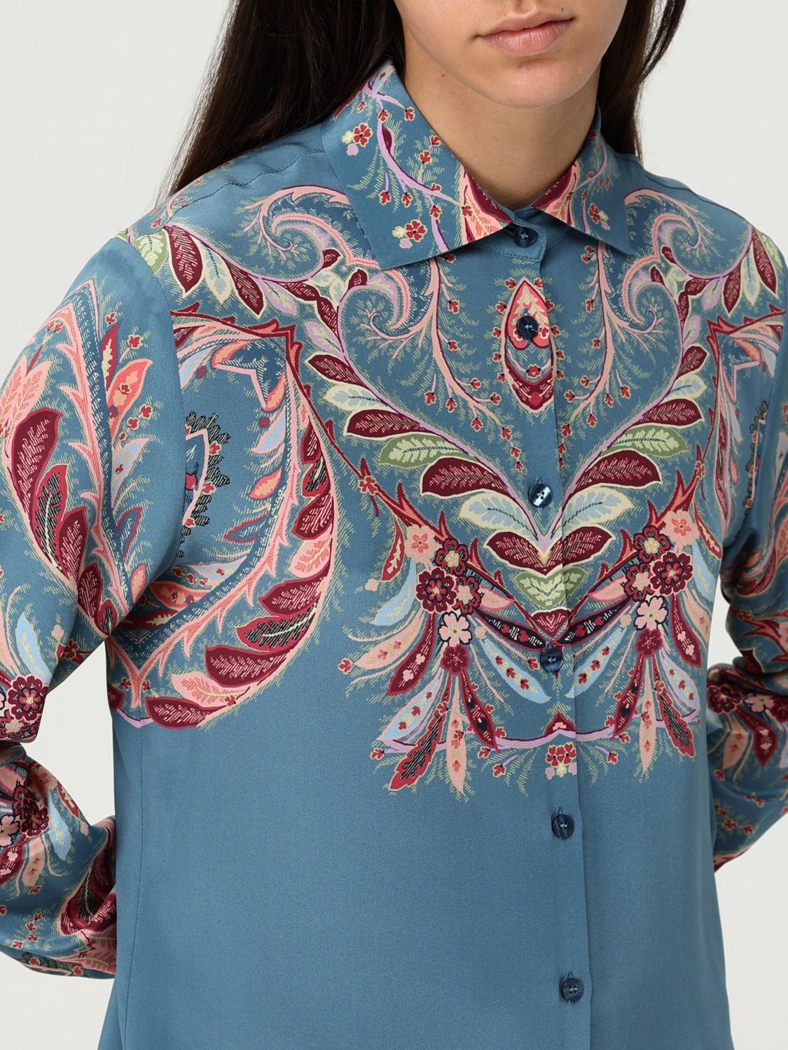 [Etro] Shirts Long Sleeve FW25 WRIA0019AKA37 X0884