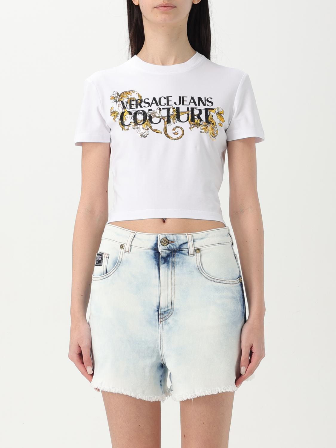 [VERSACE JEANS COUTURE] T-shirts Short Sleeve FW25 78HAHC05CJ02C G03