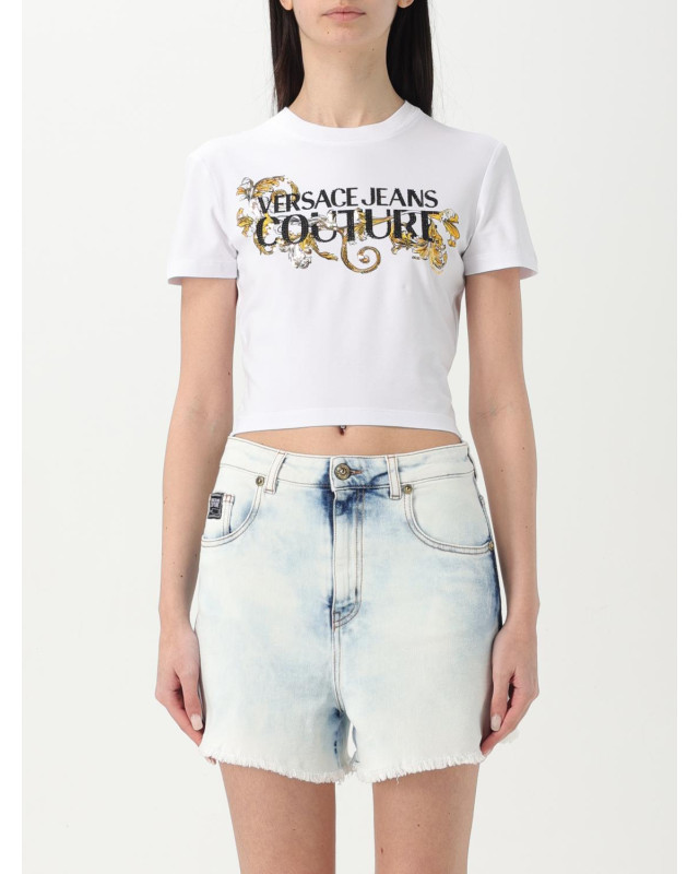[VERSACE JEANS COUTURE] T-shirts Short Sleeve FW25 78HAHC05CJ02C G03