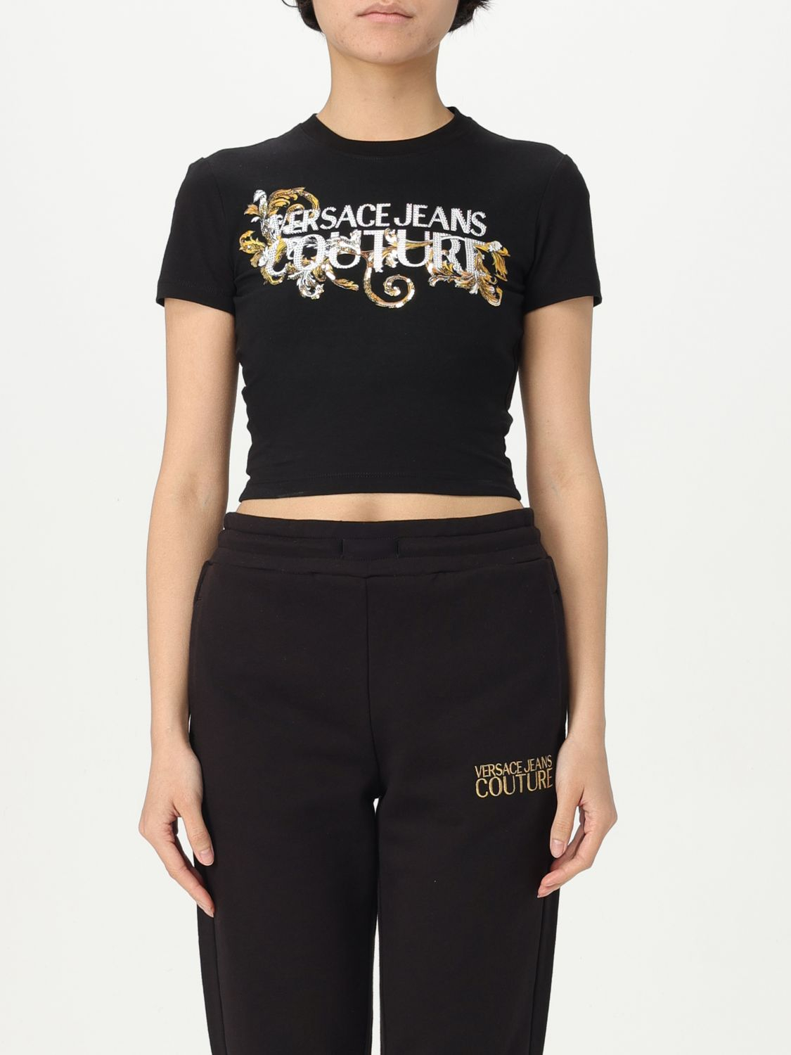 [VERSACE JEANS COUTURE] T-shirts Short Sleeve FW25 78HAHC05CJ02C G89