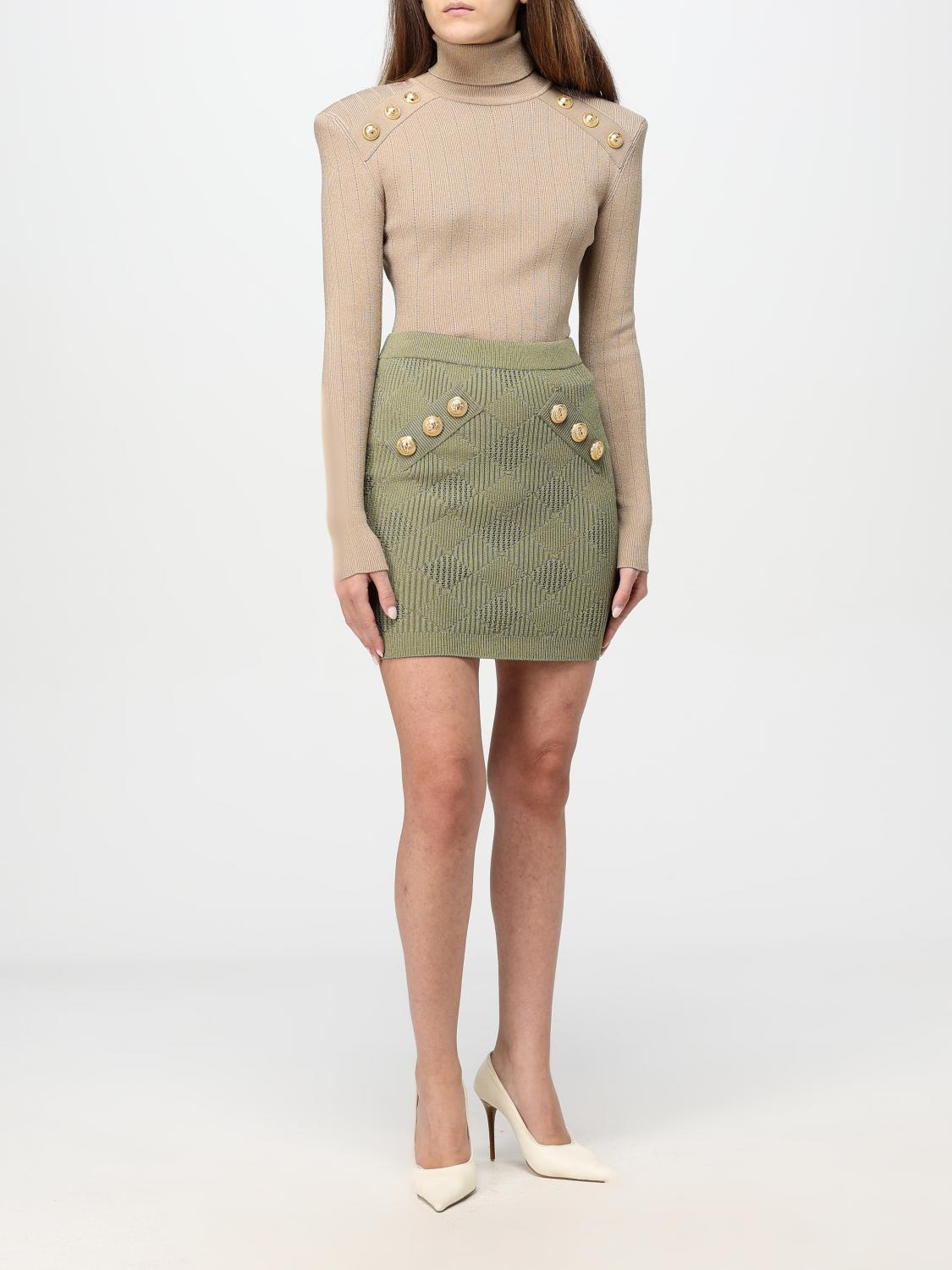 [Balmain] Mini skirt FW25 DF0LB196KH60 7CO