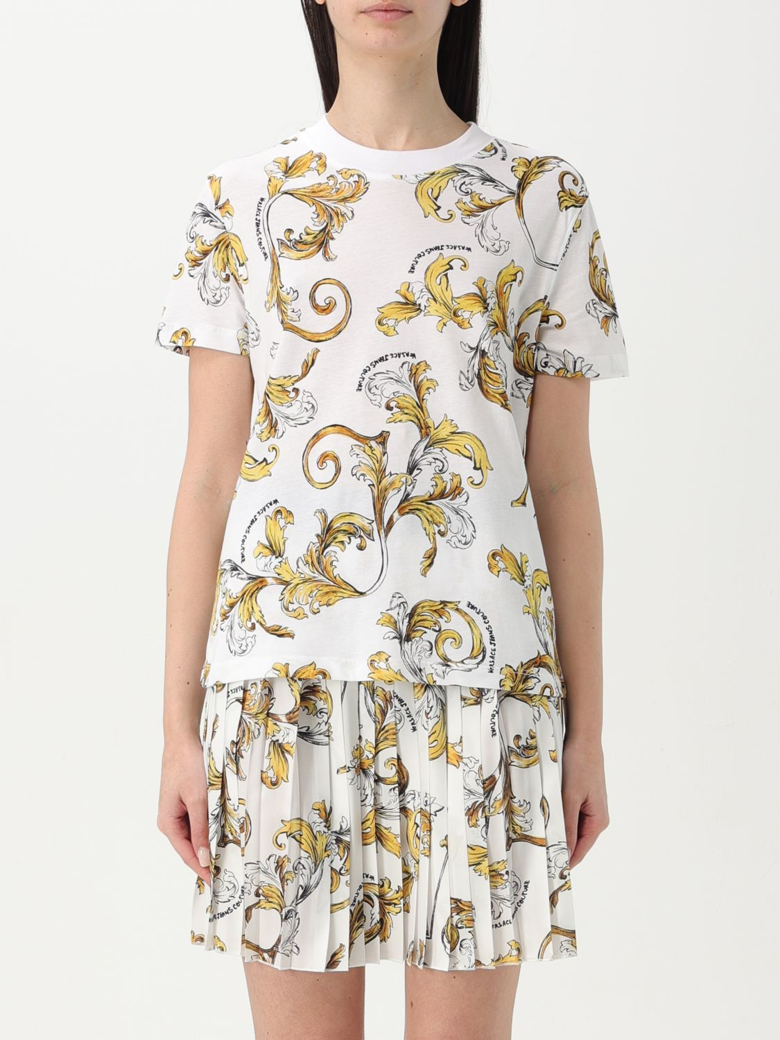 [VERSACE JEANS COUTURE] T-shirts Short Sleeve FW25 78HAH613JS458 G03