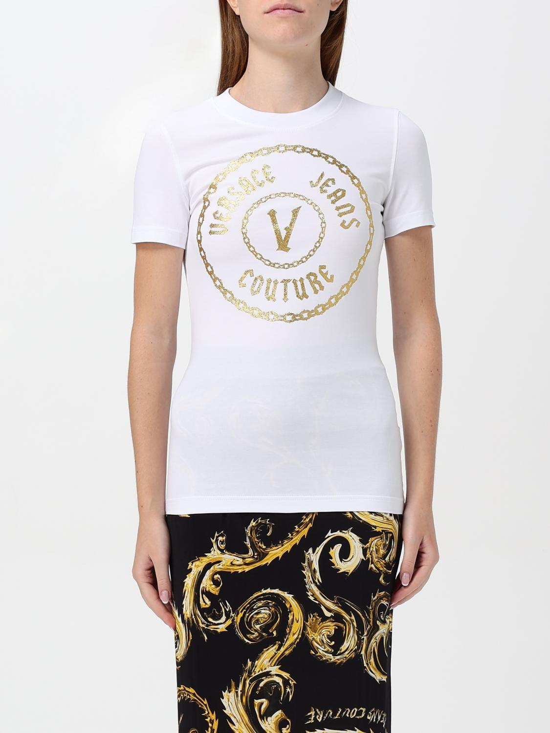[VERSACE JEANS COUTURE] T-shirts Short Sleeve FW25 77HAHT02CJ03T G03