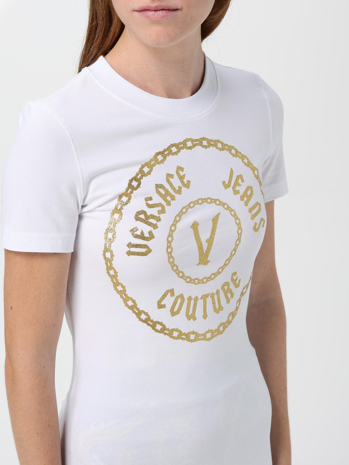 [VERSACE JEANS COUTURE] T-shirts Short Sleeve FW25 77HAHT02CJ03T G03