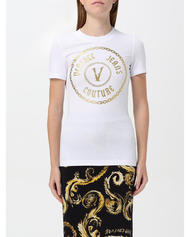 [VERSACE JEANS COUTURE] T-shirts Short Sleeve FW25 77HAHT02CJ03T G03