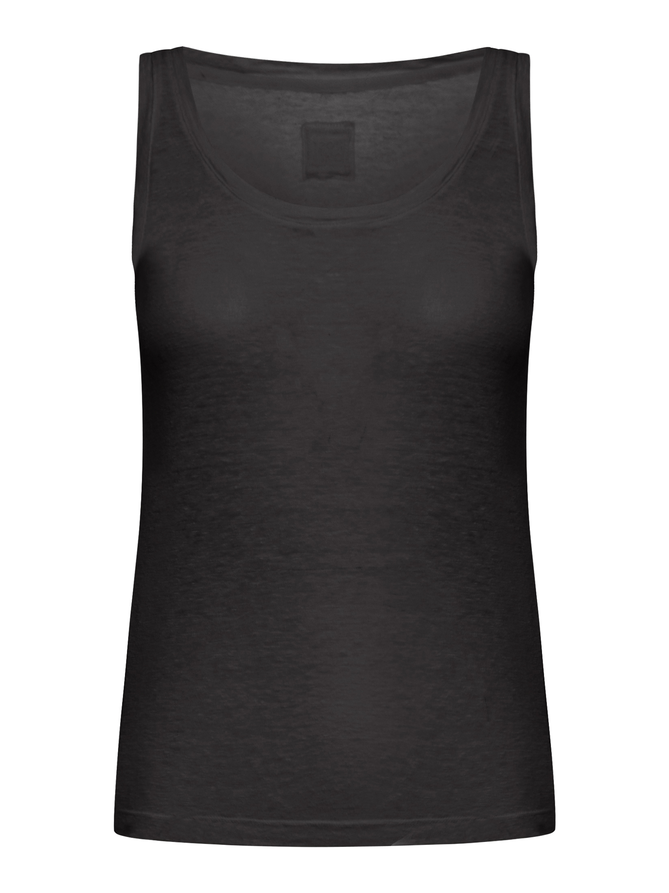 [120% LINO] T-shirts Sleeveless SS26 33ALIW7753000B568S00S0065R BLACK SOLI