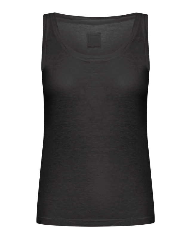 [120% LINO] T-shirts Sleeveless SS26 33ALIW7753000B568S00S0065R BLACK SOLI