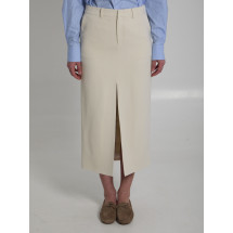 [THE FRANKIE SHOP] Long skirt SS26 SKFS22038005__OFF WHITE