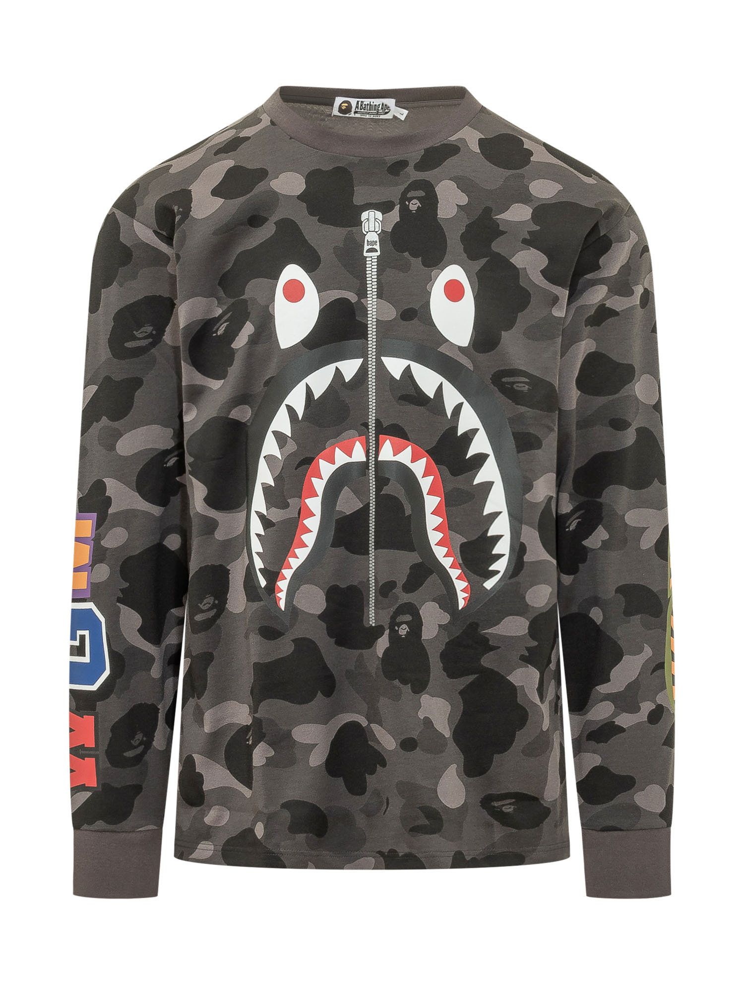 [BAPE] T-shirts Long Sleeve SS26 001LTM301006M BLACK