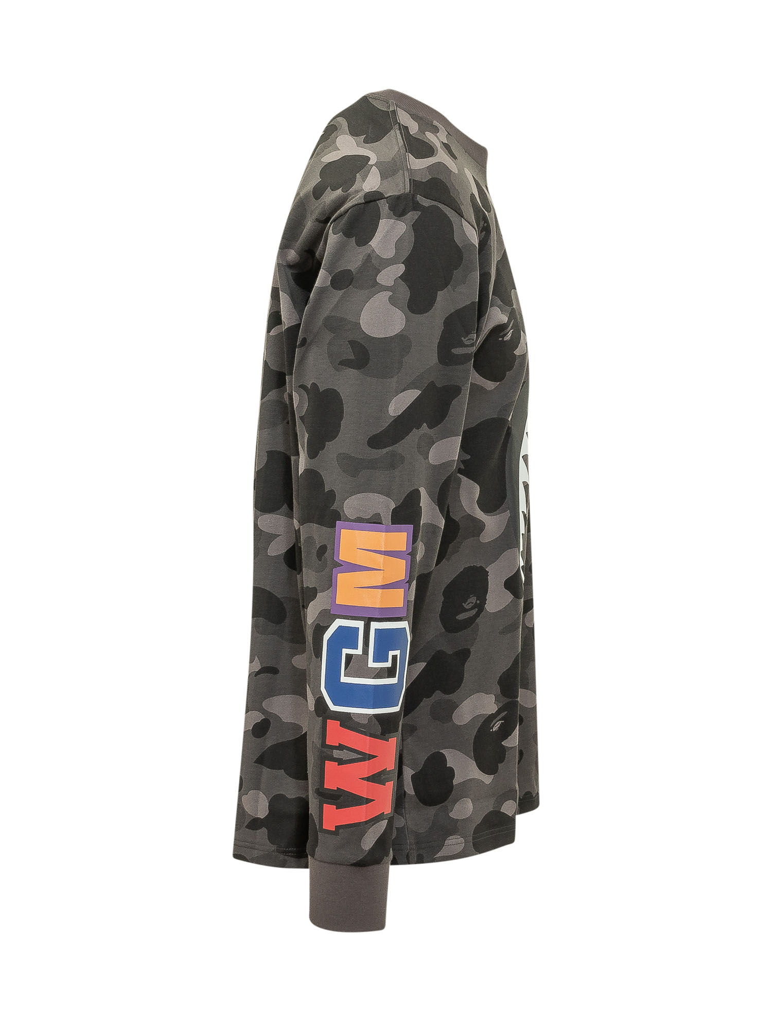 [BAPE] T-shirts Long Sleeve SS26 001LTM301006M BLACK
