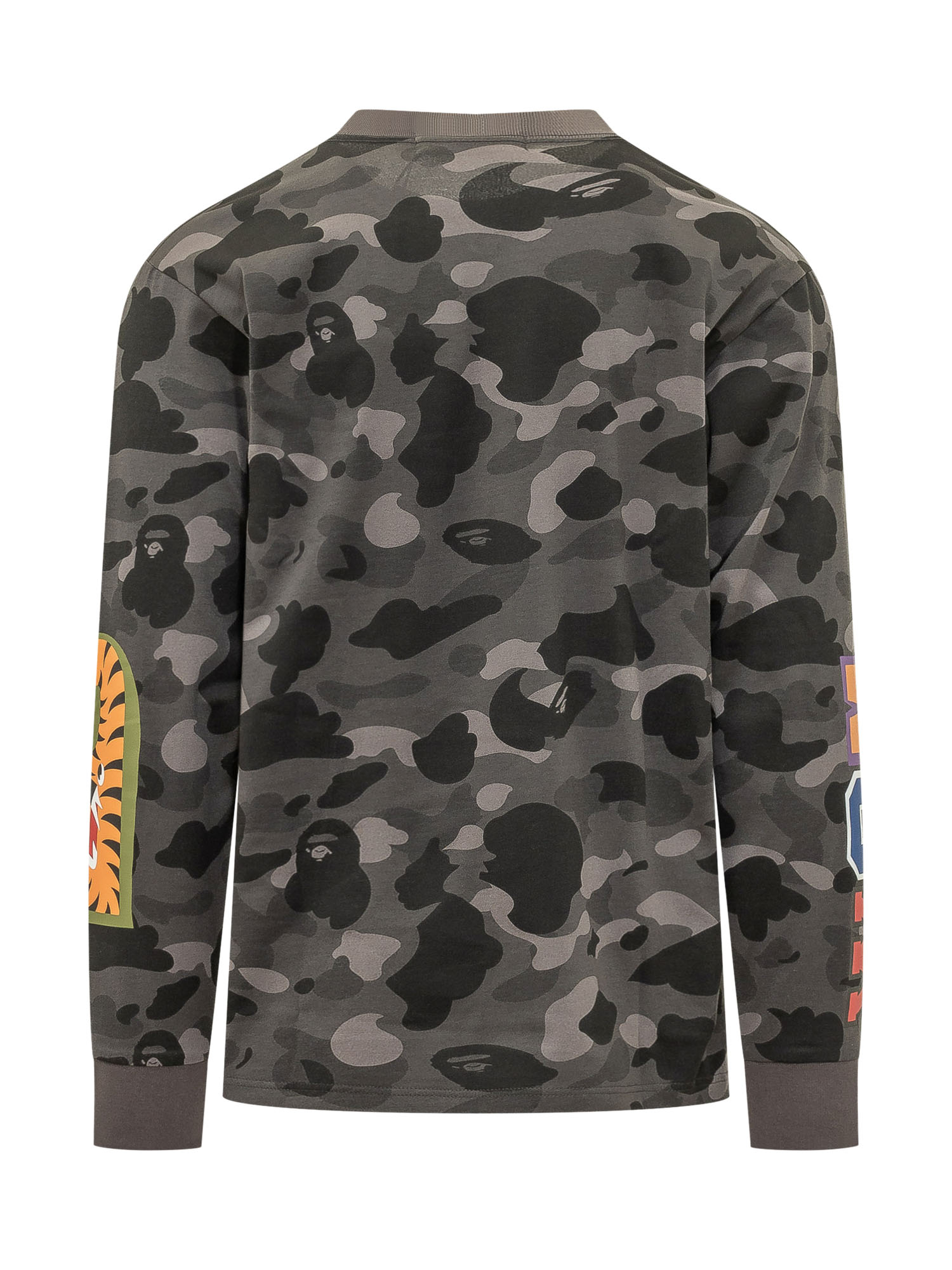 [BAPE] T-shirts Long Sleeve SS26 001LTM301006M BLACK