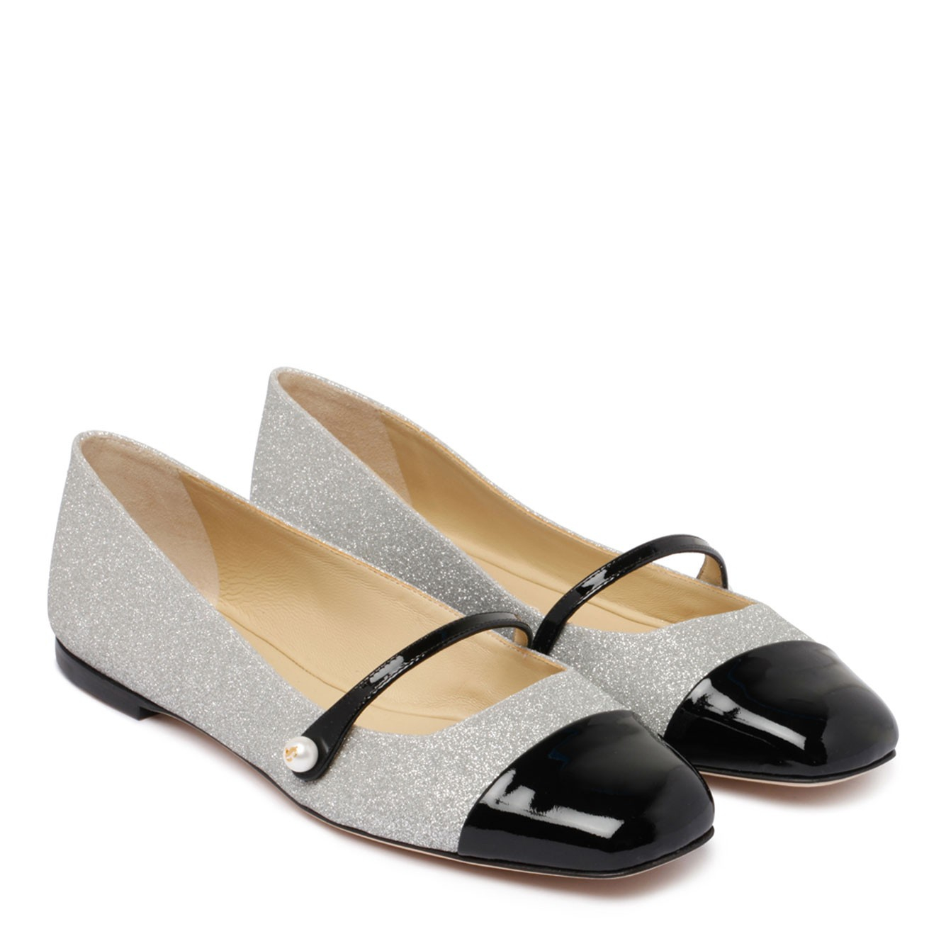 [Jimmy Choo] Flat shoes CO ELISAFLAT-PFGBLACKSILVER