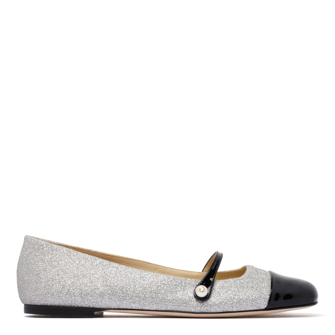 [Jimmy Choo] Flat shoes CO ELISAFLAT-PFGBLACKSILVER