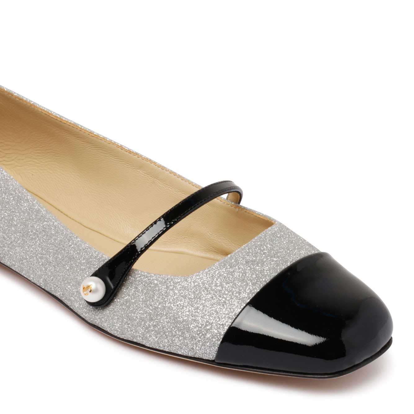 [Jimmy Choo] Flat shoes CO ELISAFLAT-PFGBLACKSILVER