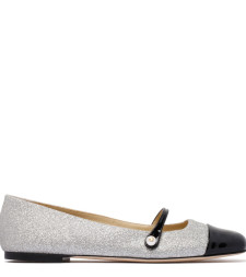 [Jimmy Choo] Flat shoes CO ELISAFLAT-PFGBLACKSILVER