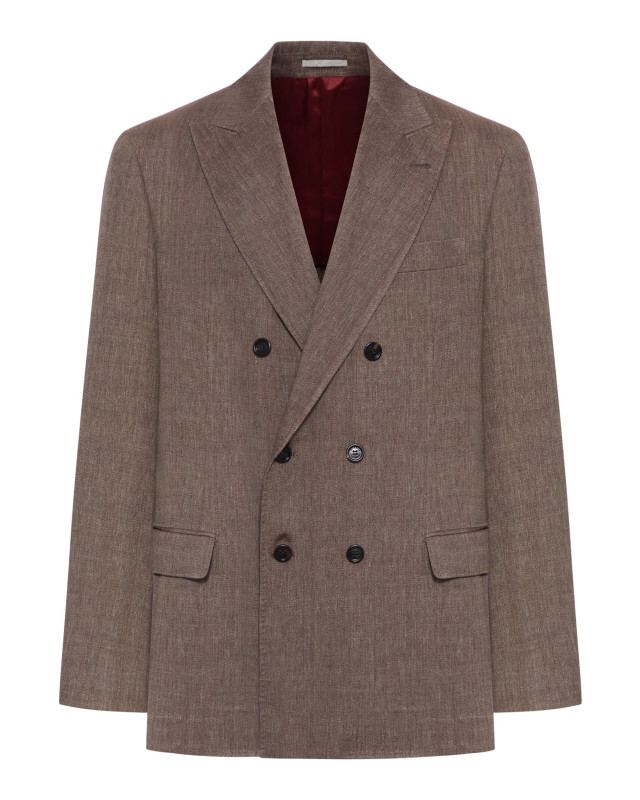 [Brunello Cucinelli] Blazer SS26 MZ4087BPDC009 NOCCIOLA