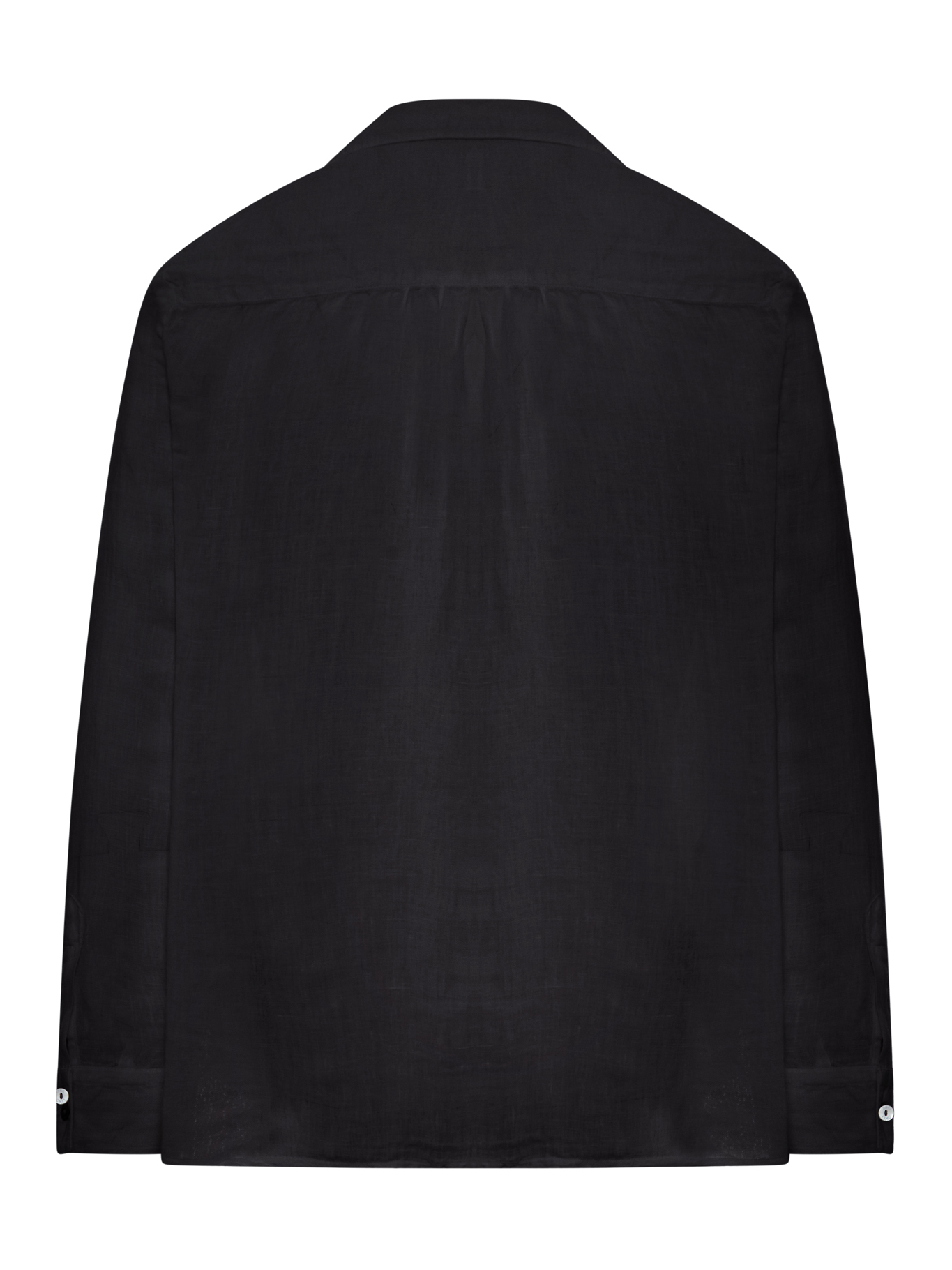 [120% LINO] Shirts Long Sleeve SS26 33ALIW11720000115000000065 BLACK