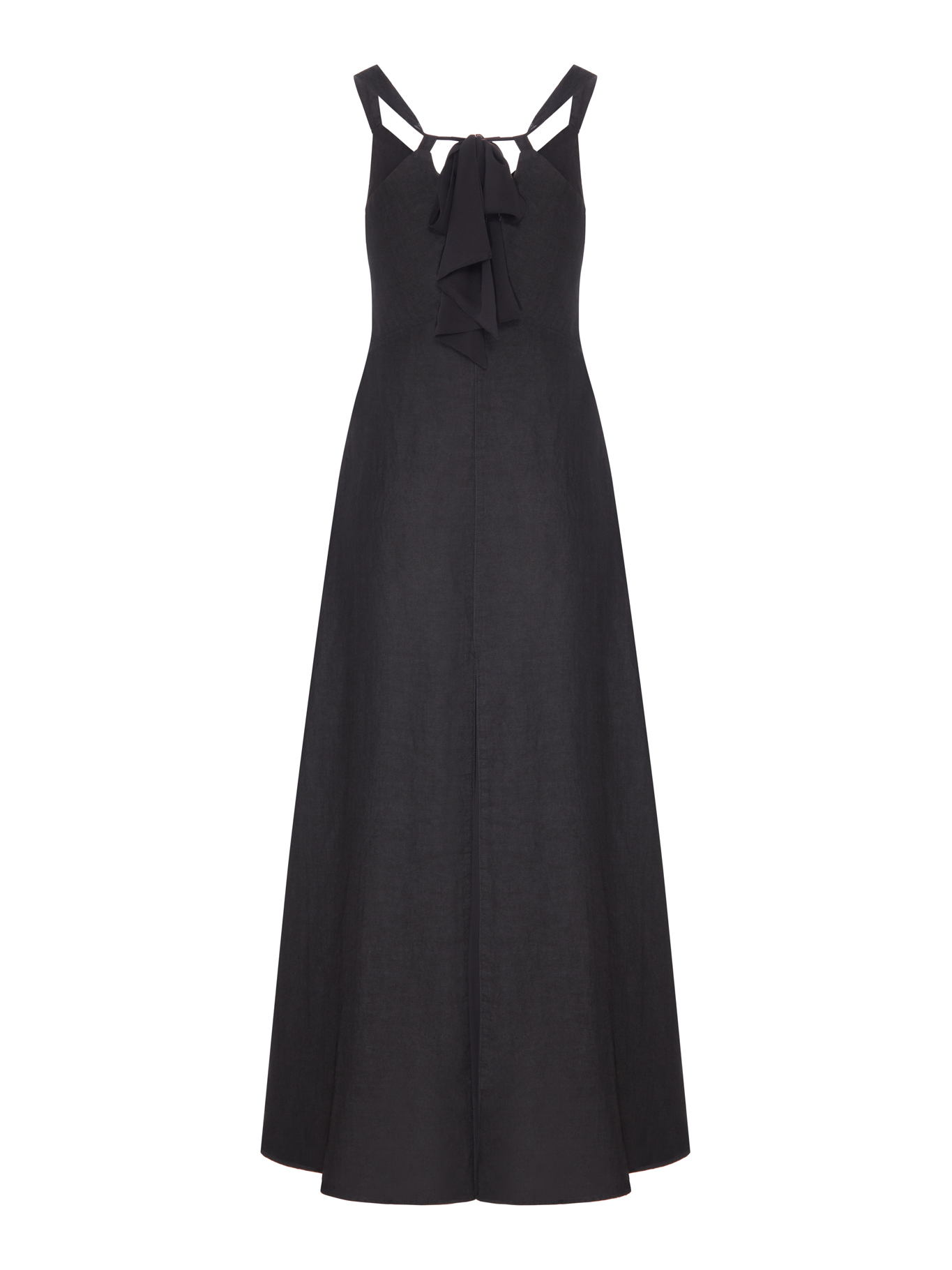 [120% LINO] Sleeveless dress SS26 33ALIW4PL0000E517900900065 BLACK