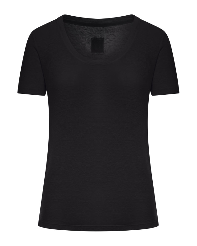 [120% LINO] T-shirts Short Sleeve SS26 33ALIW7761000B568S00S0065R BLACK SOLI