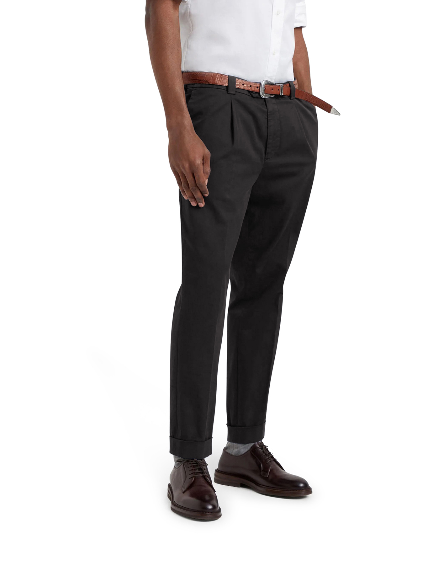 [Brunello Cucinelli] Trousers SS26 M289LE1450C101 BLACK
